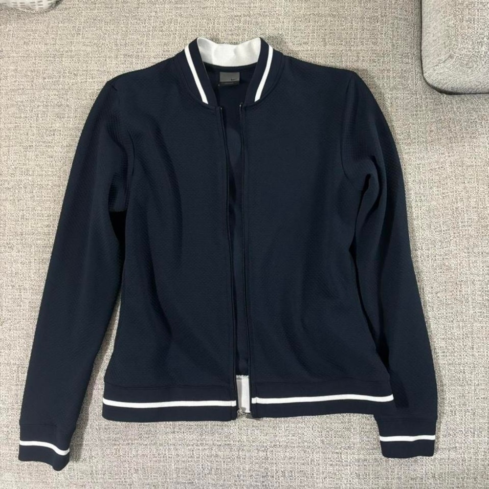 Nike navy blue full zip jacket Size S